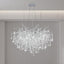 Candelabro cristal plateado 23.6pulg redondo
