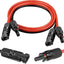 Cable extensión solar 10 AWG 3 pies conector macho hembra