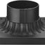 Soporte poste luz 3" base muelle negro mate 5.5"
