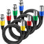 Cable XLR 10ft 4uds micrófono 3pines nylong trenzado