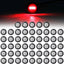 50 Luces LED Mini Bala 3/4" Rojas 12V CC Universal