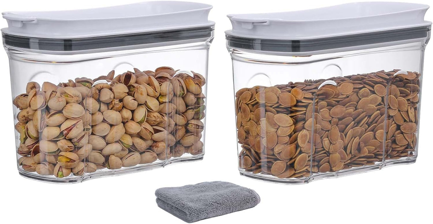 Set 2 Recipientes Almacenamiento 1.5L Sin BPA