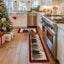 Alfombras cocina navidad diseño árbol cuadros búfalo rojo set 2