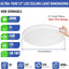 2 Lámparas LED Techo 6000K Blanco Frío 24W 2400lm
