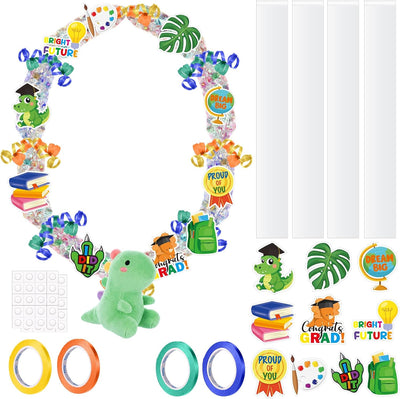 Kit fabricacion caramelos graduacion 2026 con decoracion dinosaurio