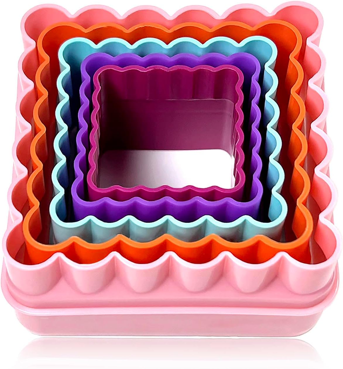 Set cortadores galletas y pastel plástico varios tamaños