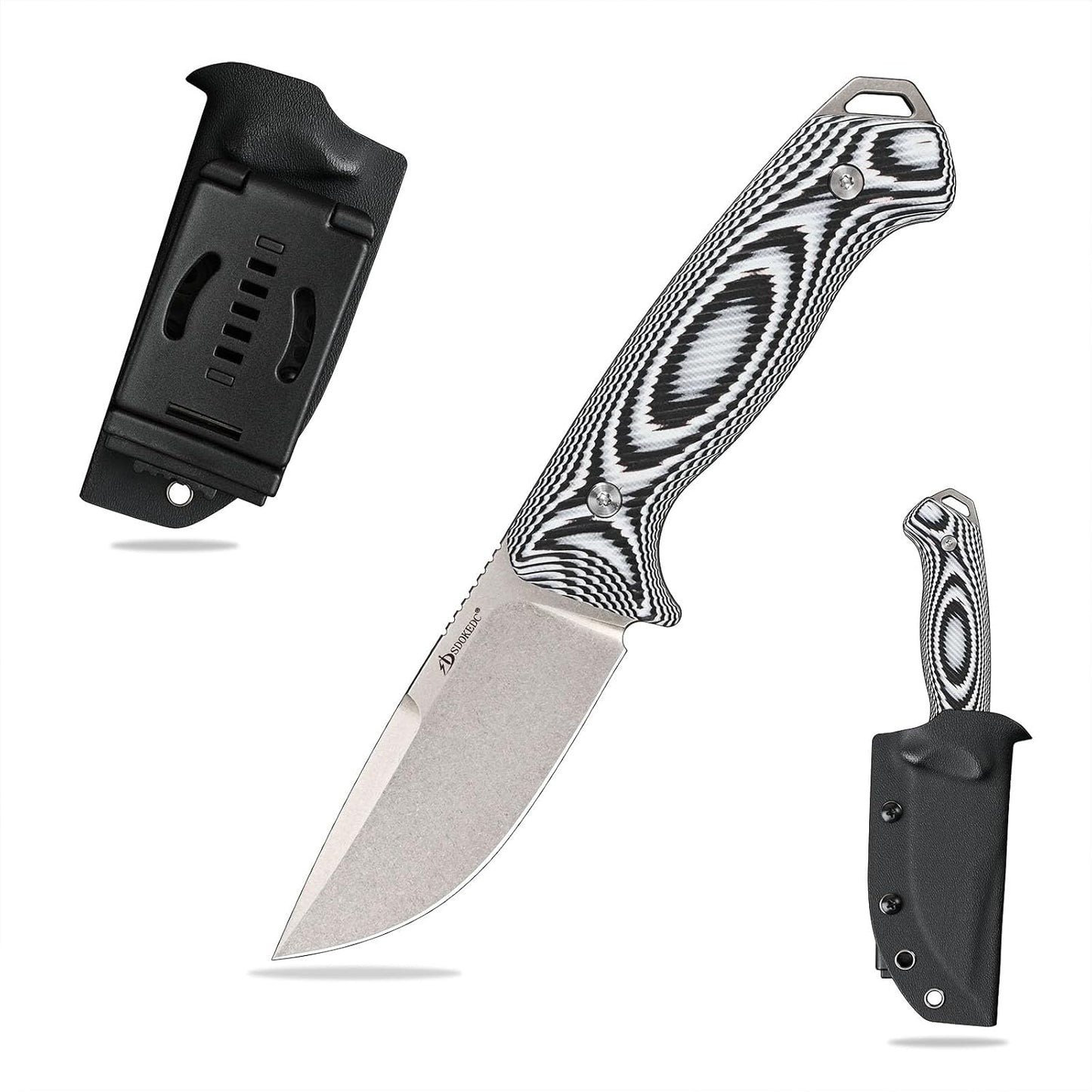 Cuchillo táctico DC53 acero G10 mango funda kydex EDC