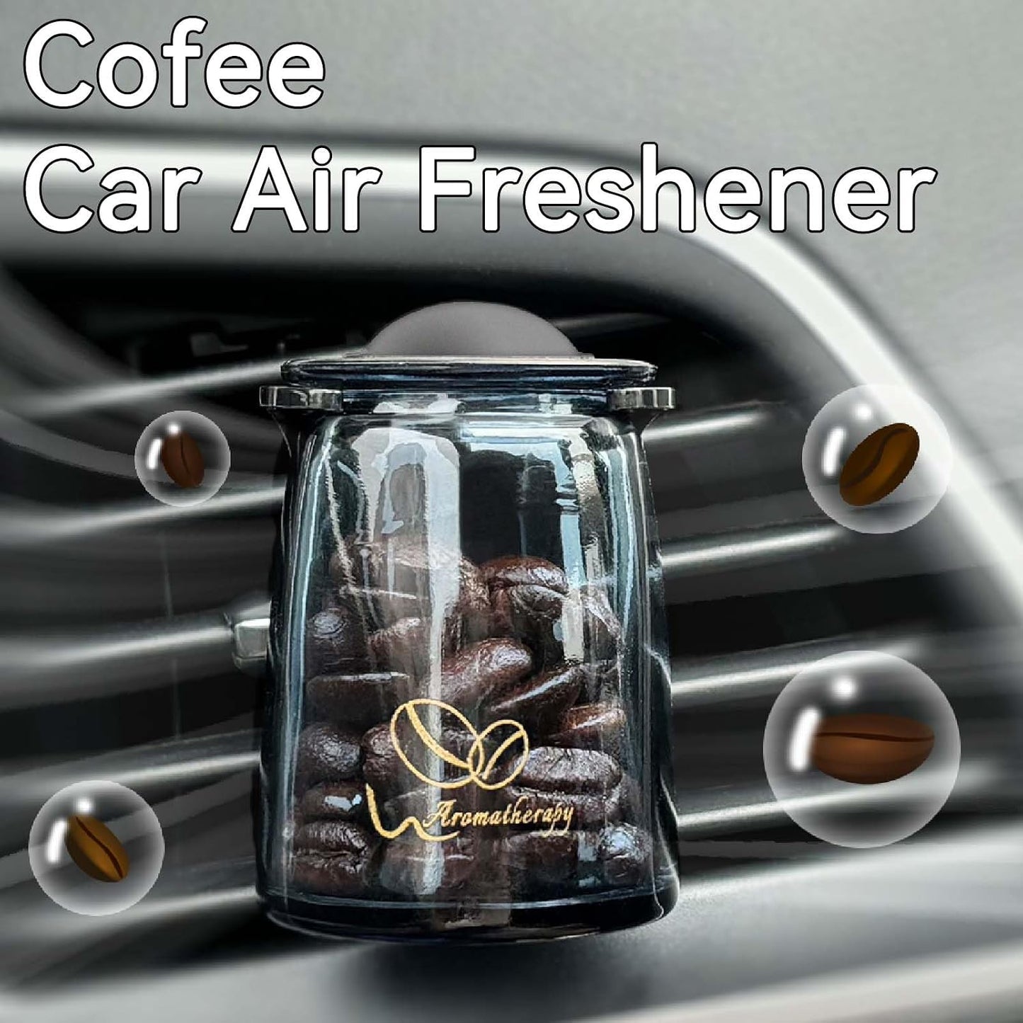 Ambientador aire coche con clip 2 pzas aroma latte