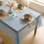 Mantel Gasa Sirena Azul 60x84pulg Rectangular Metálico Purpurina