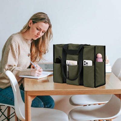 Bolsa para mujer impermeable 12 bolsillos cremallera utilidad