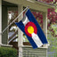 Bandera Colorado 3x5pol estampado ojales latón