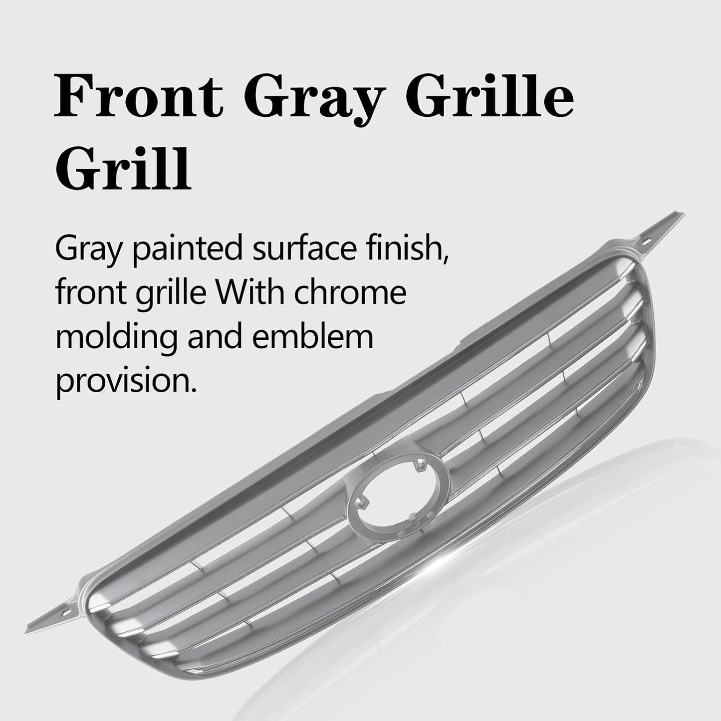 Parrilla frontal gris comp Toyota Corolla 03-04