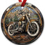 Adornos cerámica motocicleta para árbol Navidad hombres