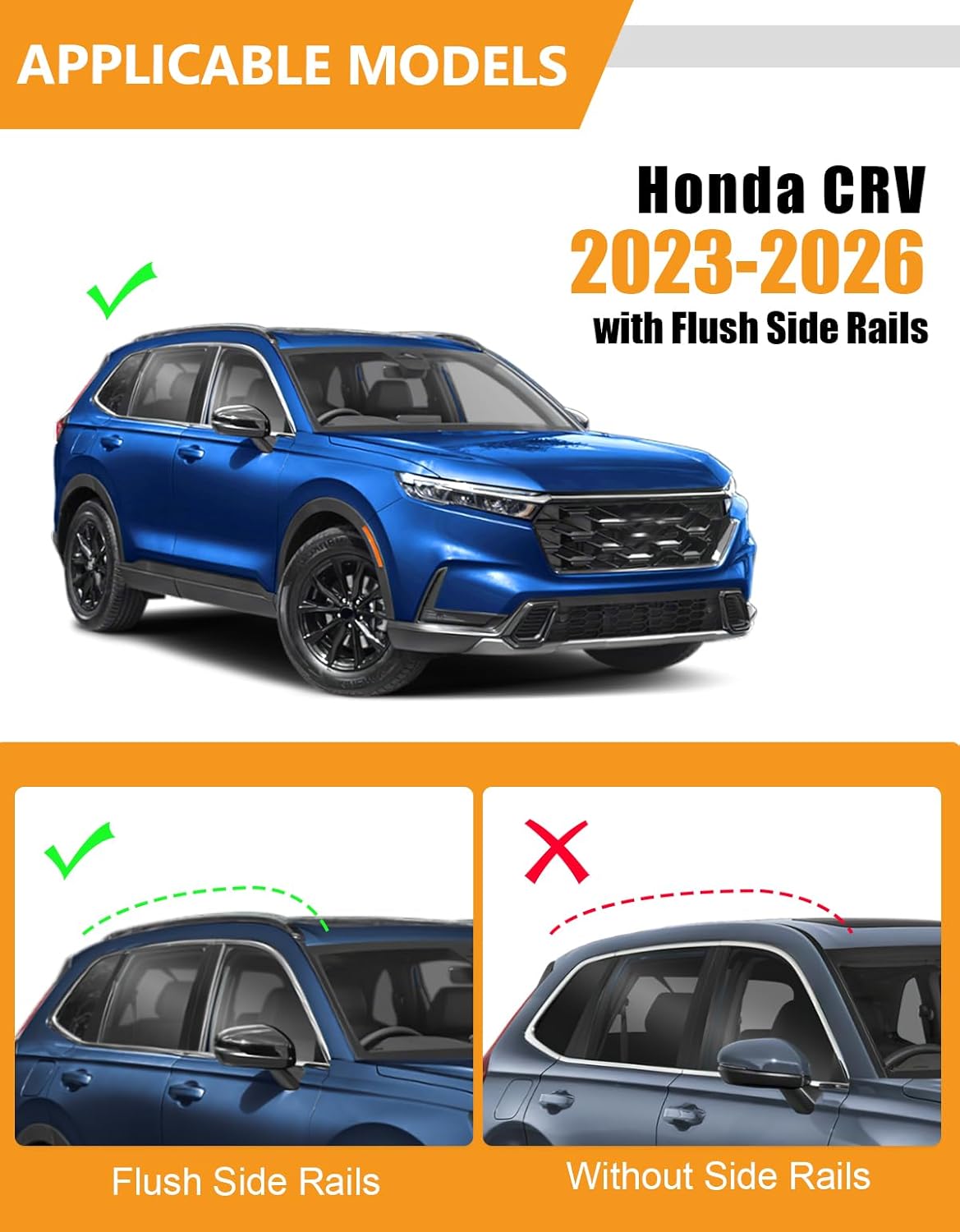 Barras techo cerradura para Honda CRV 23-26 aluminio