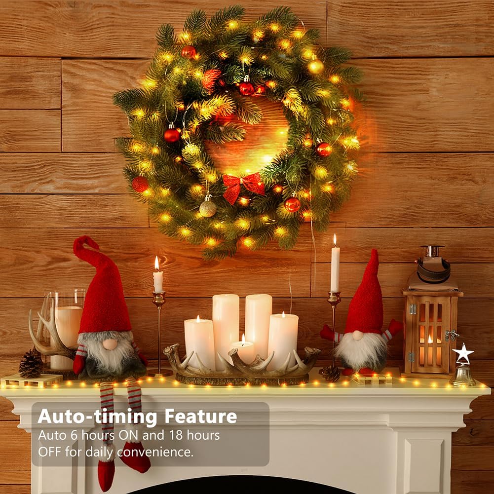 Guirnalda luces 50 LED parpadeantes 16.5ft navidad