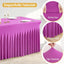 Mantel elastano fucsia para mesas 8ft plegables bodas eventos