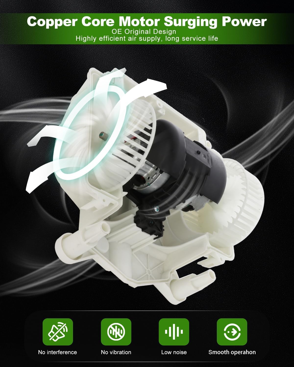 Motor ventilador HVAC con jaula Mercedes 07-14