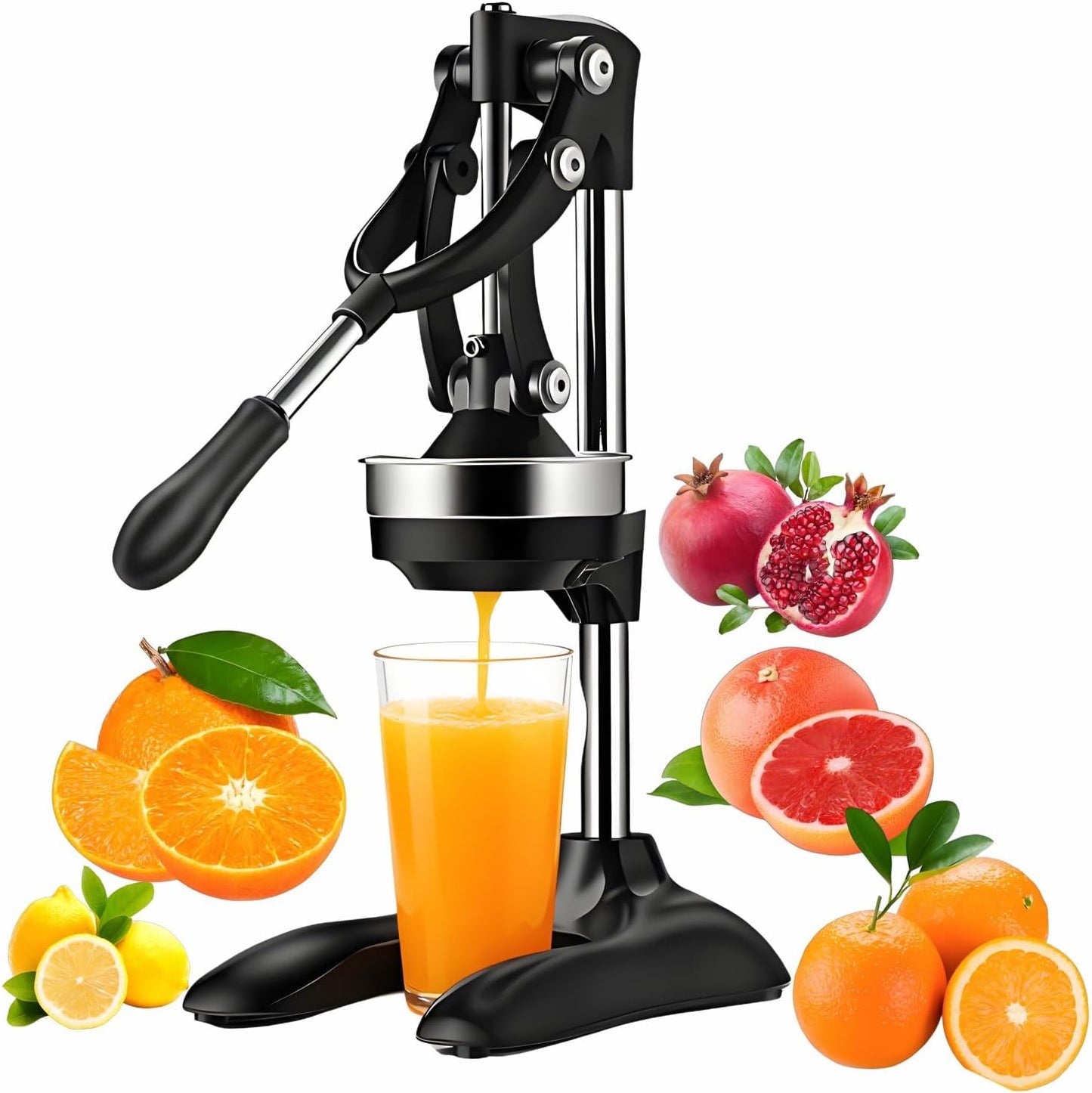 Exprimidor manual hierro fundido acero inox