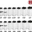 Set 14 Pzas Llaves Métricas SAE 1/4" 6 Puntos