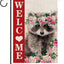 Bandera mapache doble cara patio 12.5x18pulg