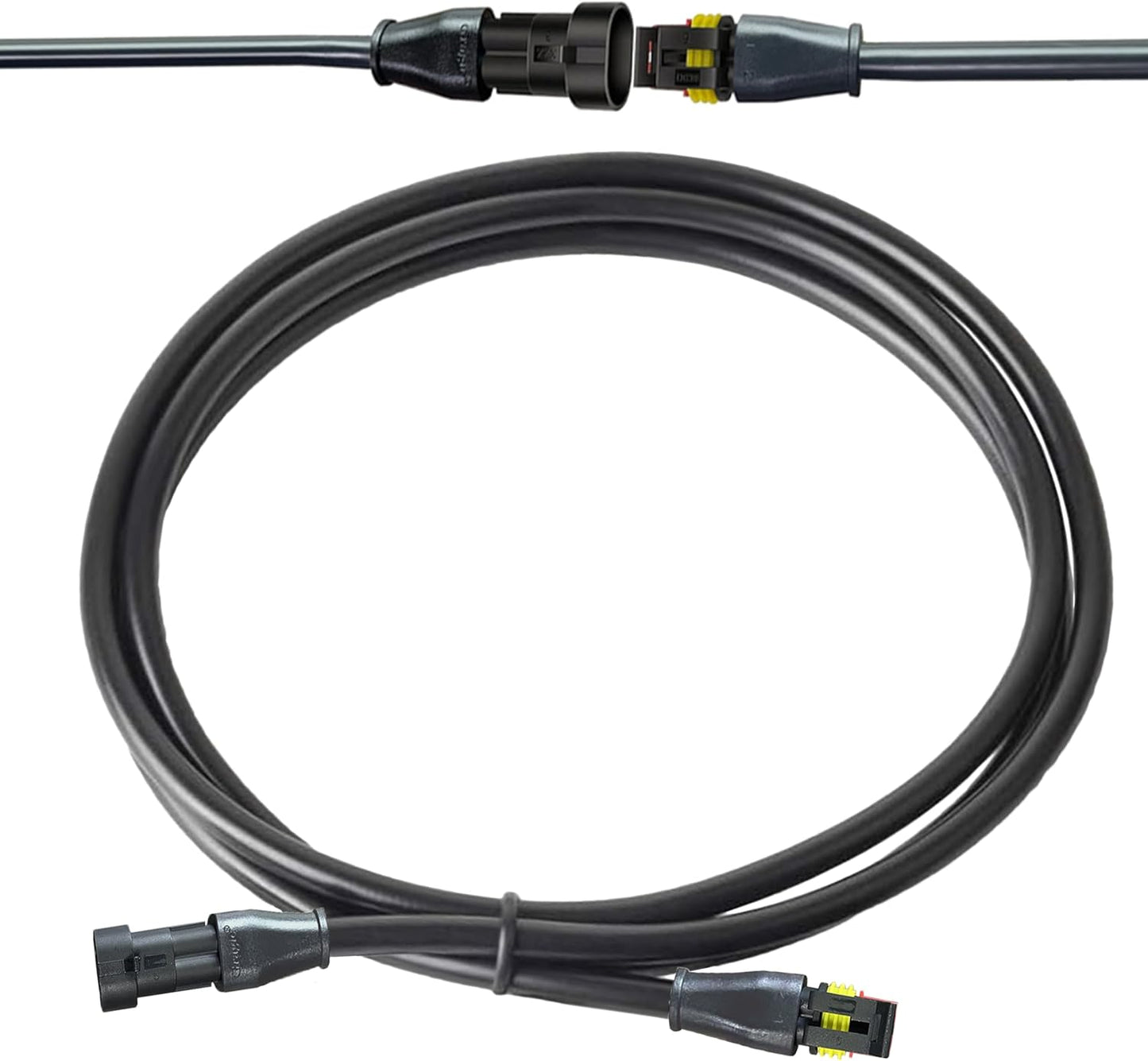 Conector eléctrico impermeable 2 pines para exteriores 10 A 9.8pies