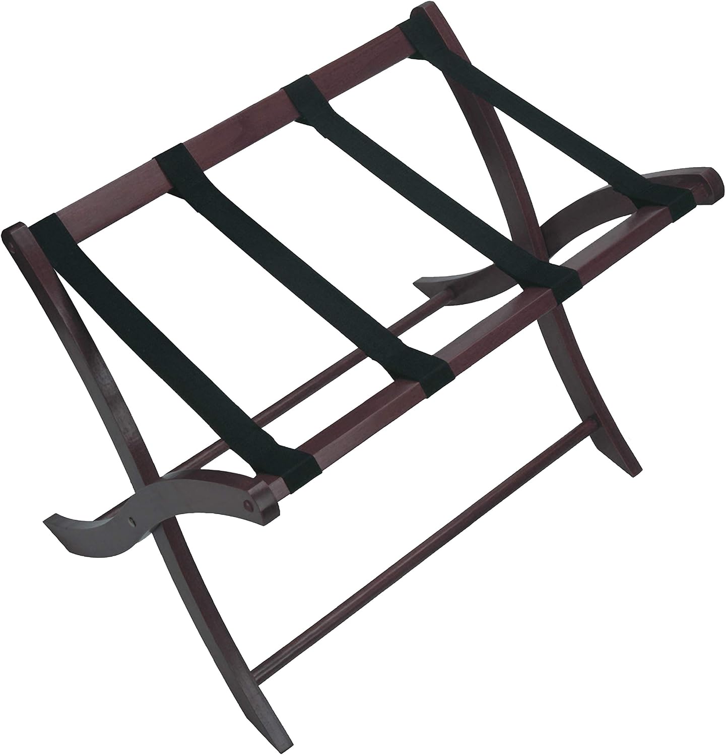 Estante madera para equipaje color espresso