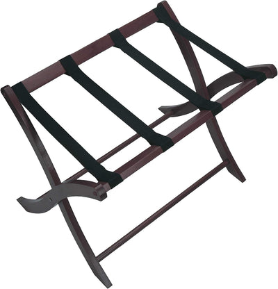Estante madera para equipaje color espresso