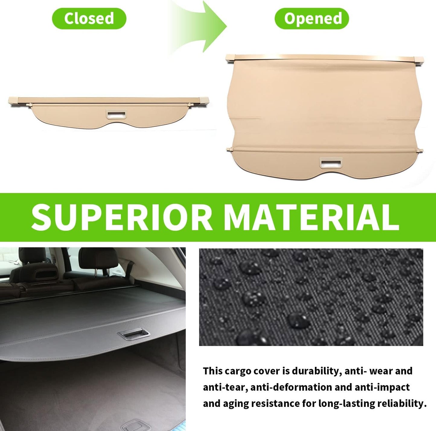 Cubierta maletero Jeep Grand Cherokee 2011 Beige