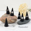 30 Soportes Anillos Cono Madera Negra Exhibición Joyería