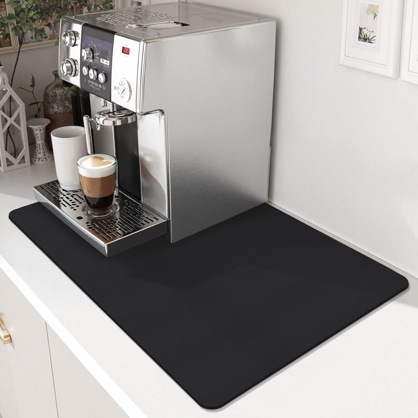 Tapete café mostrador absorbente con base antiderrap