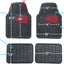 Alfombrillas goma universal para auto recortables burdeos