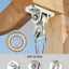 Kit 8 ganchos plateados para columpio patio interiores