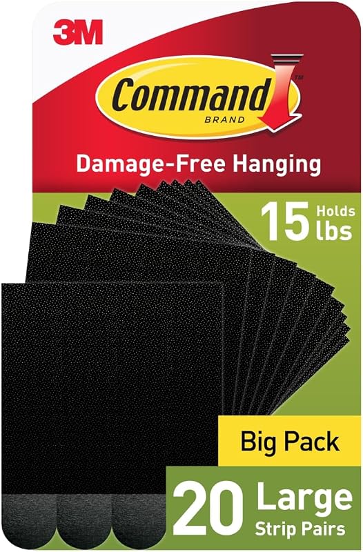 20 Pzas Tiras Adhesivas para Cuadros 15lb Sin Daños