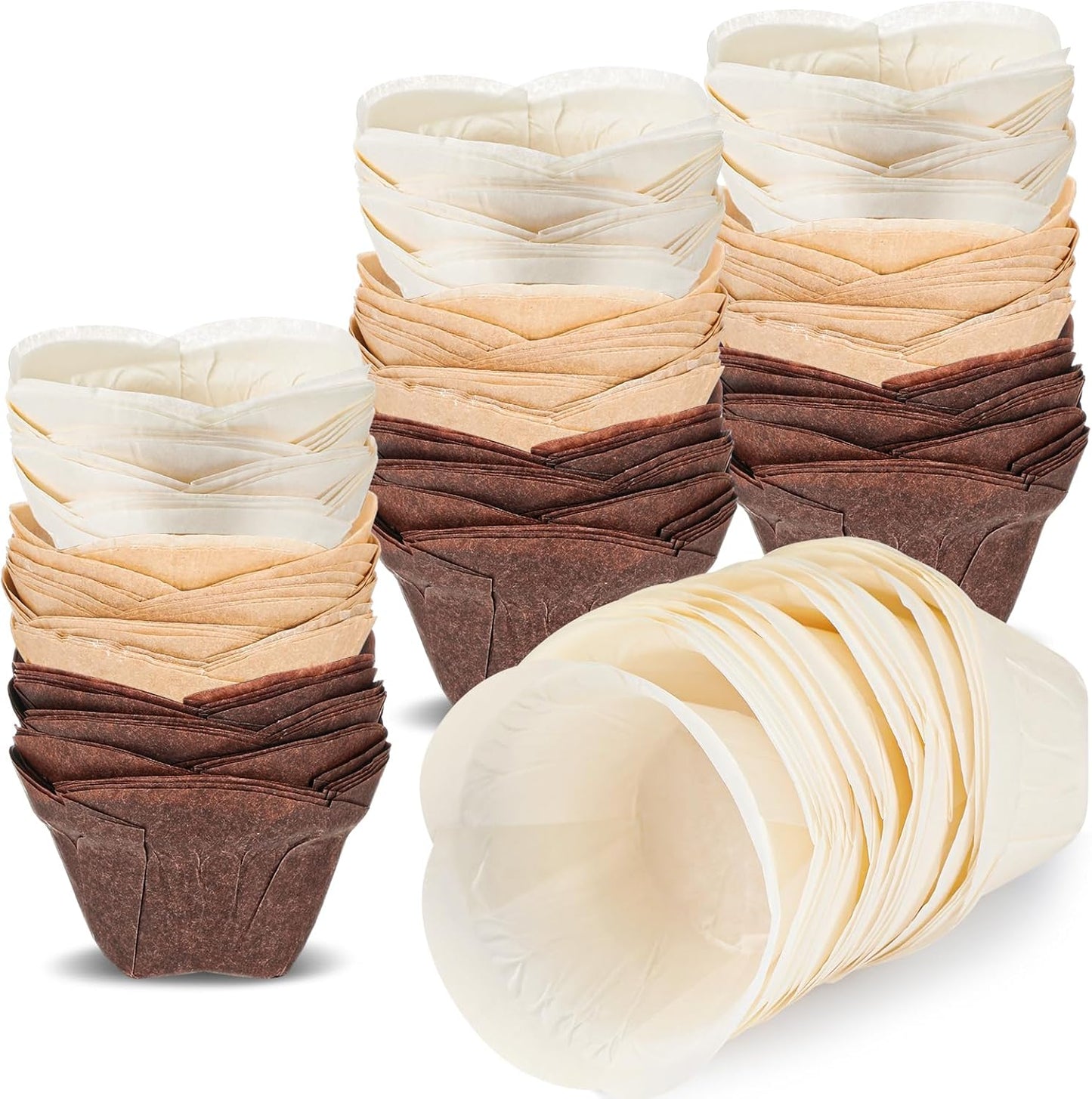 300 Forros Tulipanes Magdalenas Moldes Papel 3 Colores