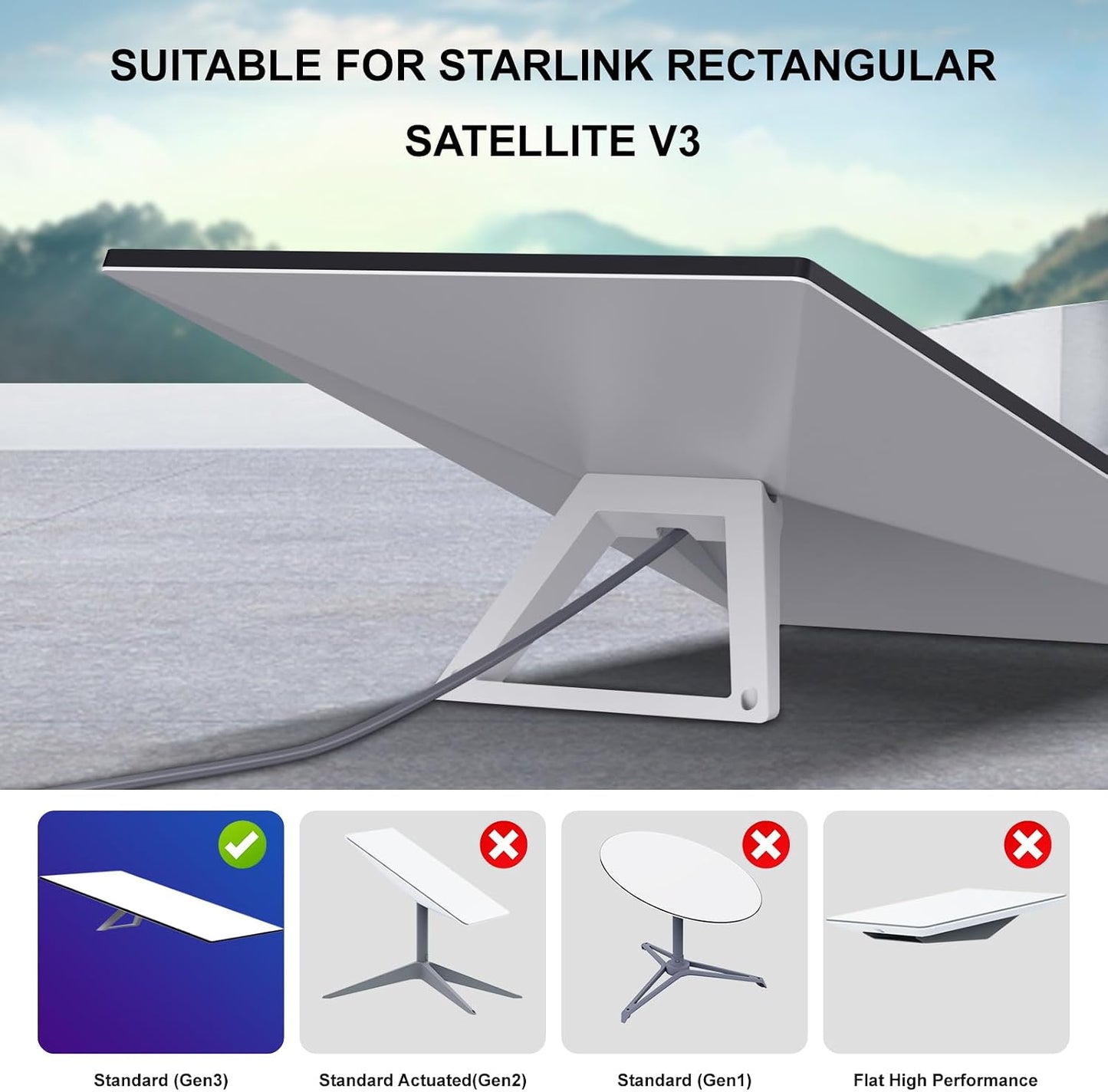 Cable Starlink Gen 3 50pies resistente agua para exteriores