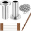 100 Fundas Acero Inox para Barandillas 1/8-3/16"