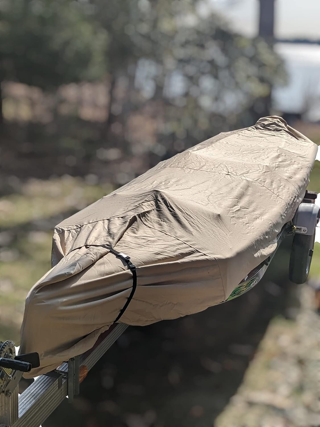 Cubierta barco clásico Gheenoe 15'6" lona 16oz a prueba UV