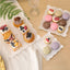 Soporte cupcakes 3 niveles plástico cuadrado 2 pzas blanco