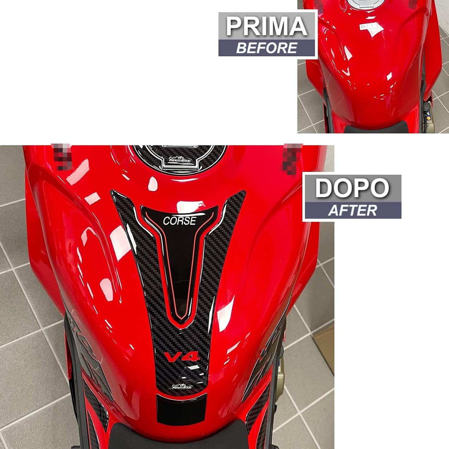 Adhesivos 3D Ducati Panigale V4 18-24 hecho Italia