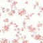 Papel pintado floral rosa 56ft2
