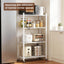 Carrito rack metal 4 niveles blanco sin ensamblaje cocina