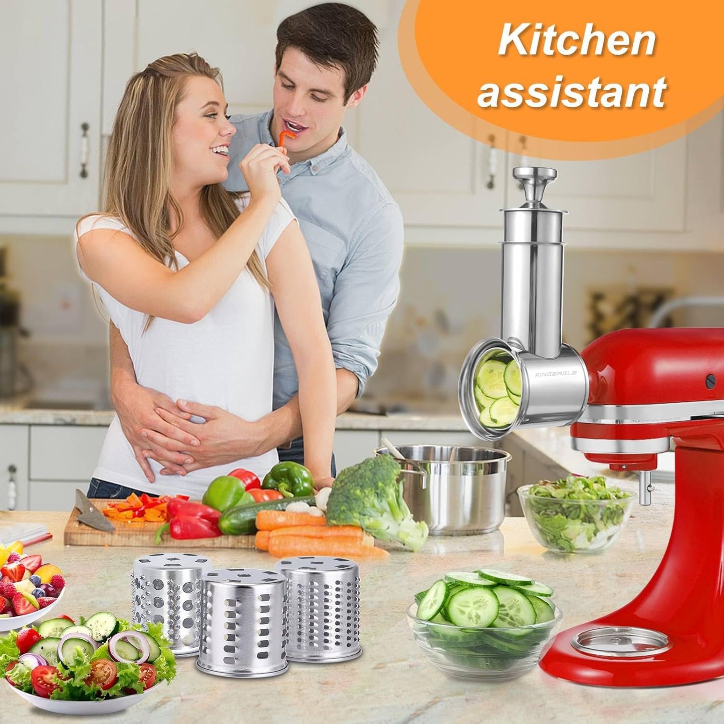 Accesorios KitchenAid acero inox para lavavajillas con formador salchichas