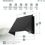 Cubierta ventilación 8x8pulg acero galvanizado negro