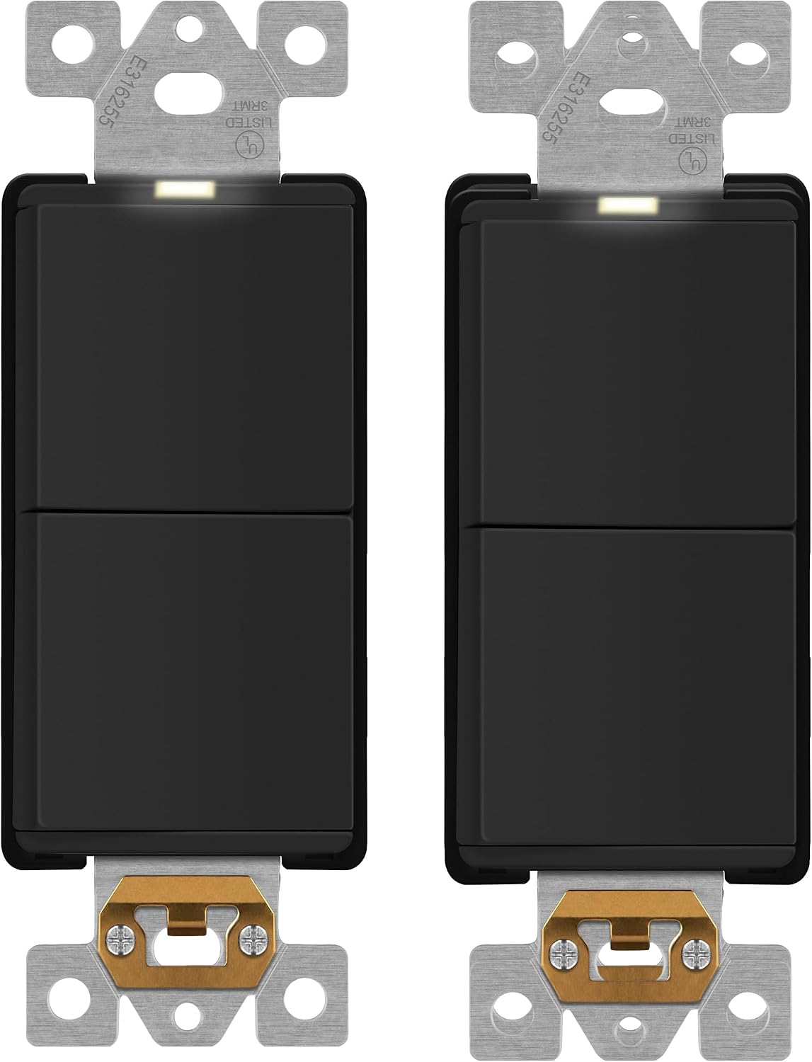 Interruptor decorativo doble iluminado 120-277v UL