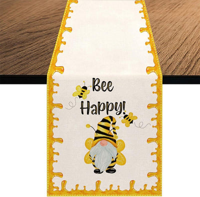 Camino mesa acuarela abeja decoración hogar 13x70pulg
