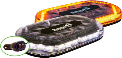 Barra luz LED ámbar 15pies con interruptor para camiones
