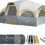 Carpa 8 personas camping impermeable con forro