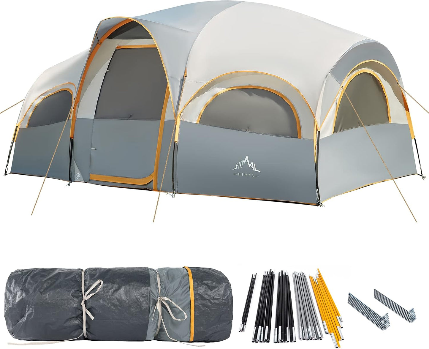 Carpa 8 personas camping impermeable con forro