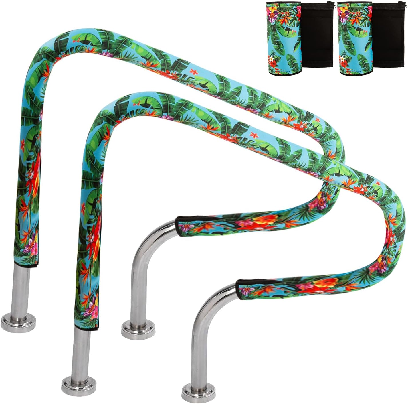 2 fundas antiderrap pasamanos piscina 6ft con cremallera