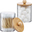 2 Dispensadores Qtip Bambú 10oz Plástico